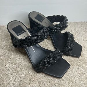 Dolce Vita | Black Paily Rhinestone Heels 6.5